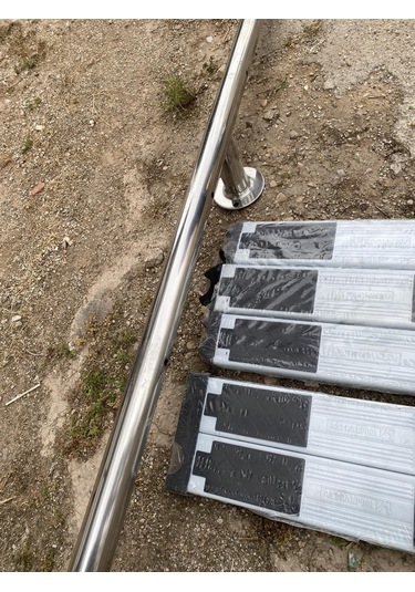 Astral Pool Elegance Ahşap Saplı 4 Basamak Havuz Merdiveni