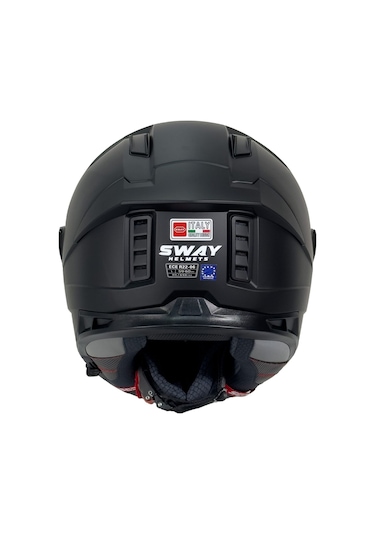 Sway SW 868 Tam Kapalı Motosiklet Kaskı Mat Siyah