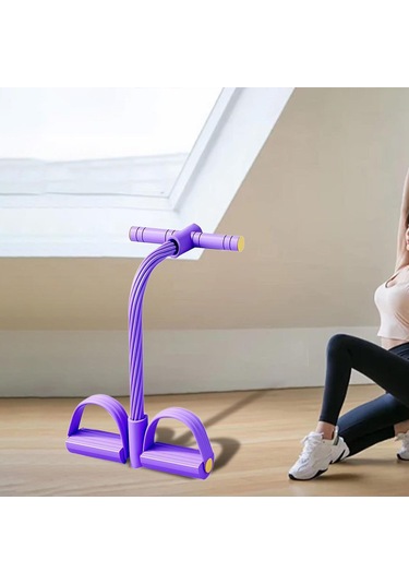 Suntek Omuz Kol Bel Için Pedal Direnç Bandı Çok İşlevli Menekşe