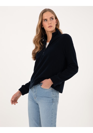 Pierre Cardin Kadın Lacivert Sweatshirt 50316333-vr033 Lacivert