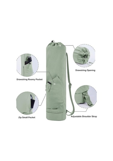 Trendooze Yoga Yeşil Taşıyıcı, Taşınabilir Su Spor Şişesi Matı Mat Kadın Islak İçin Fitness Erkek Egzersiz Cep, Cebi, Çantası Ayarlanabilir Askı, Alt Ge Yeşil