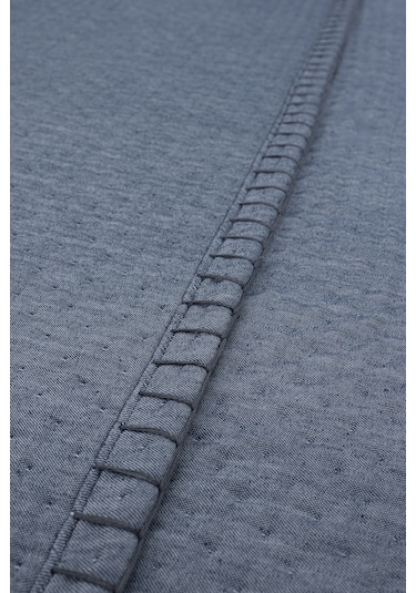 Koza Home Patara Mavi Çok Amaçlı %100 Pamuk Çift Kişilik Yatak Örtüsü 240x2 Mavi