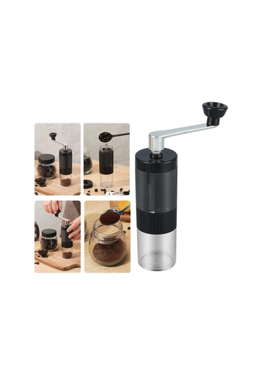 Homyl Manuel Kahve Öğütücü El Krank Çekirdeği Siyah