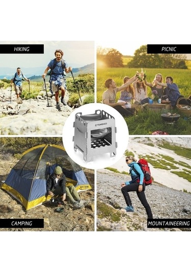 Ulzyvf Keşif Keyfi, Tencere Takımı Sobası, Skycıty Sırt Seti: Kamp Piknik Izgara, Gümüş Çantalı Barbekü, Xl Gümüş Gümüş