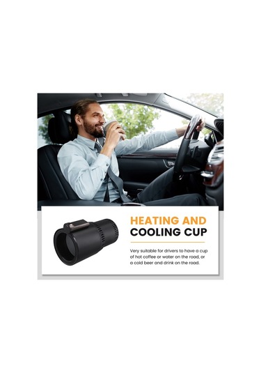 Getfit 12v Araba 2si 1 Arada Isıtma Soğutma Bardak Isıtıcı Soğutucu Bardak Akıllı Bardak Tutucu D