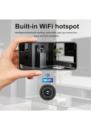 Konesam C8 Ev Güvenlik Kamerası: 1080p Hd, İrfalı Gece Görüşü, Wifi, Hareket Algılama, 140 Geniş Açı, Hafıza Genişletme