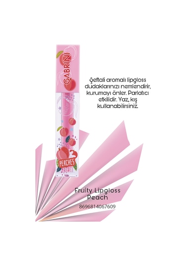Gabrini Peaches Fruity Lipgloss