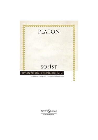 Sofist Ciltli / Platon Eflatun