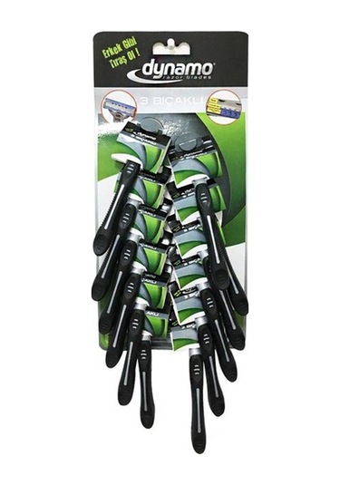 Dynamo 3 Bıçaklı Kartela Tıraş Bıçağı 12'li