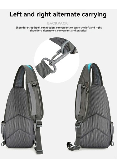 Createtech Erkek Seyahat Çantası, Bölmeli, 3 Yk, Oxford Mavi Kumaş, Hafif & Dayanıklı Mavi