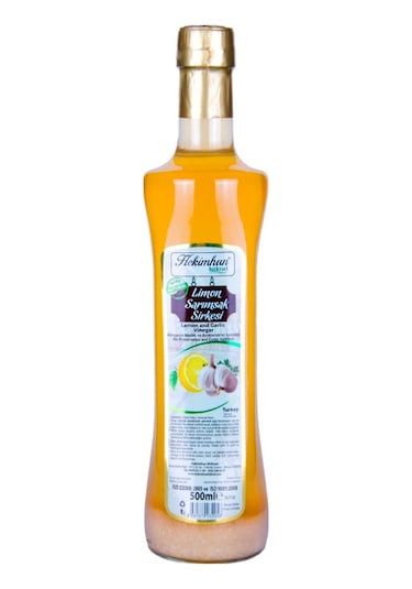 Hekimhan Bitkisel Limon Sarımsak Sirkesi Cam 500 ML