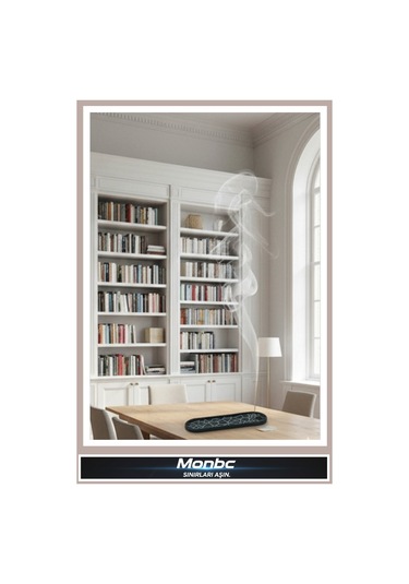 Monbc Modern Desenli Tütsülük 3d Tasarım Dekoratif Biblo, Hediyelik Ve Ev Ofis İçin Şık Aksesuar