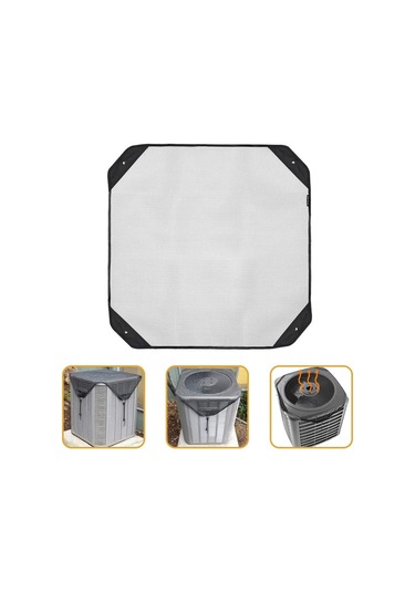 Kangvka Nylon Mesh Klima Koruyucu Kılıf - Su Geçirmez, Toz Ve Yaprak Engeli, 4 Sabit Kanca İle Hava Koşullatörü Koruma Örtüsü