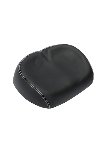 Jeemson Sürekli Konfor Bisiklet Sırtlığı - Burunsuz Tasarım - Pu Deri + Poliüretan Köpük - Siyah Siyah