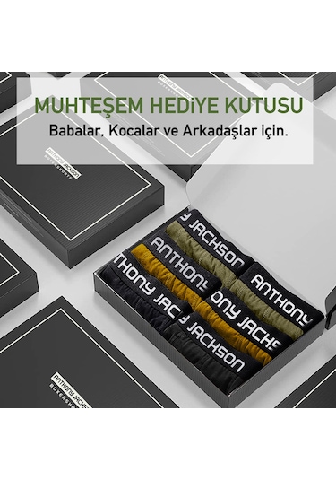 Anthony JacksonLikralı  Premium Erkek Boxer Lıon 6'Lı Kutu