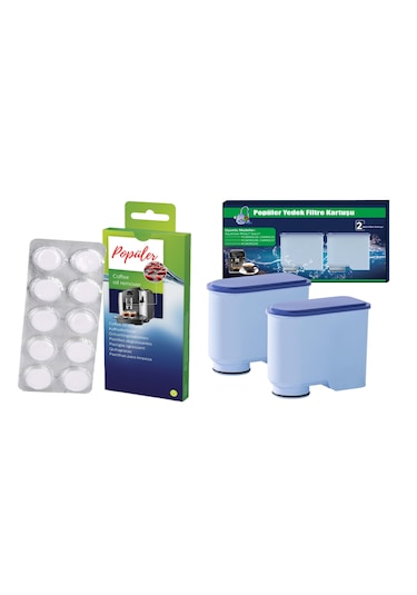 Kahve Makinesi Bakım Seti 2 Li Aquaclean Filtre + 10 Lu Tablet