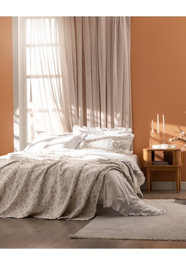 Madame Coco Marseille Çift Kişilik Yatak Örtüsü Seti - Mor Mürdüm