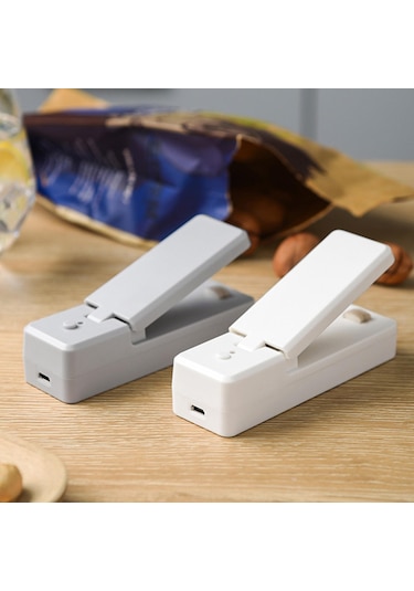 Dolıty Mini Çanta Kapatıcı Usb Şarj Edilebilir Plastik Gri Gri