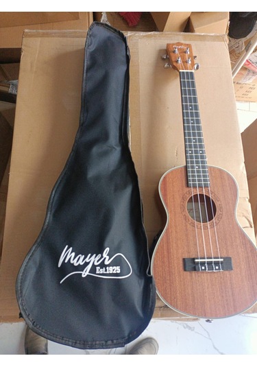 Mayer Lut-29eq Model Concert Boy Elektro Ukulele-kılıf Ve Pena