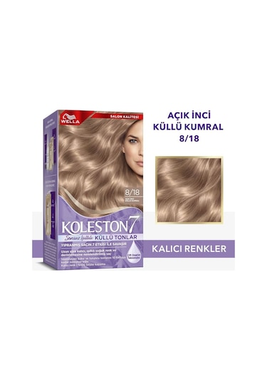 Koleston Supreme Kit Saç Boyası 8/18 Açık Inci Küllü Kumral