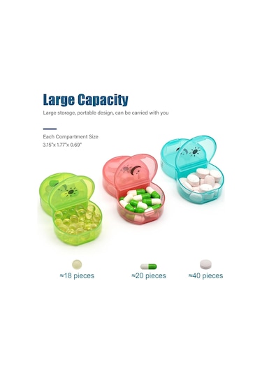 Haftalık Günde 2 Kez Ilaç Kutusu, Büyük 7 Günlük Hap Kutusu, Günlük Vitamin Kutusu Ila Kutusu, Ilaç Takviyeleri Için Kutu 44718738