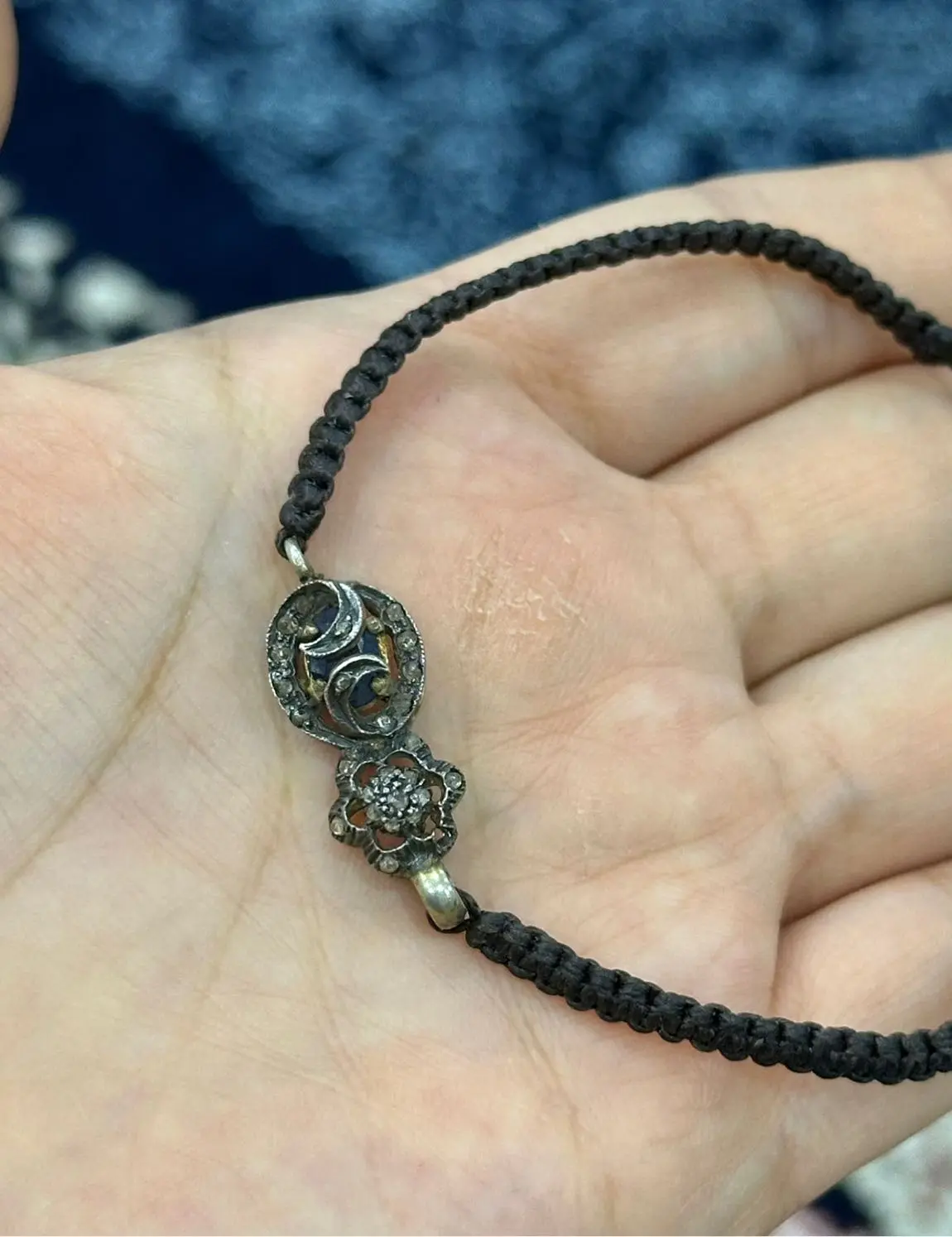 Safir Elmas Örgü Bileklik