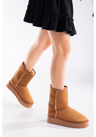 Celio Kalın Taban Ugg Leopar Taba