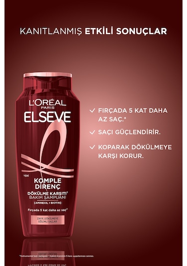 ELSEVE Komple Direnç Dökülme Karşıtı Şampuan 300 ml
