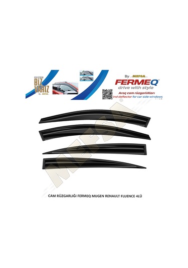 Cam Rüzgarlığı Fermeq Mugen Renault Fluence 4lü