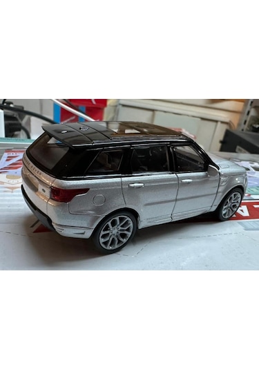 Oyuncak Metal Model Araba 1/36 Çek Bırak Gri Range Rover Sport