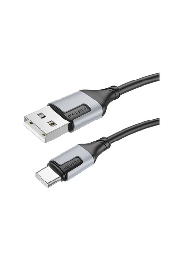 Borofone 3.0a Şarj, Data Kablosu Usb To Type-c - Bx101 Siyah