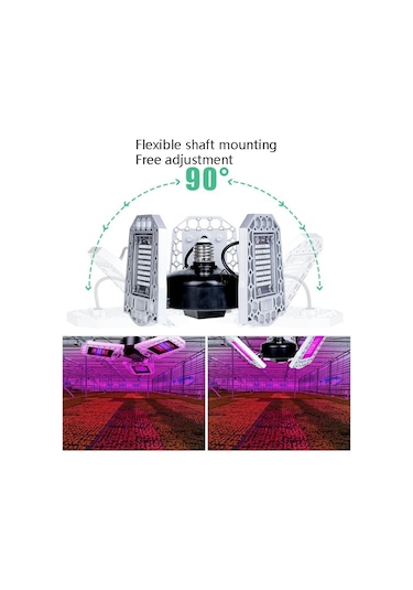 Sones Led Bitki Lambası Tam Spektroskopi Kırmızı Ve Mavi Dolgu Işığı Bitki Büyüme Lambası, Güç: E26 240 Boncuk