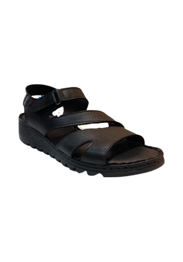 Neon Akm-098 Kadın Siyah Hakiki Deri Sandalet - 36 Siyah