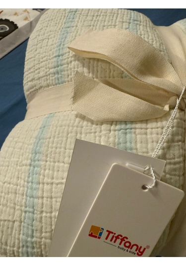 Tiffany Baby Çift Taraflı Müslin Battaniye 160x195 Cm Mint