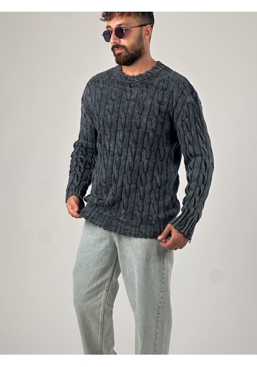 Antrasit Triko Erkek Sweatshirt Coc1013 Antrasit