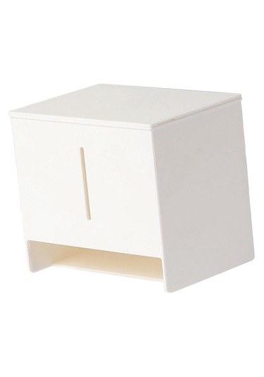 Homyl Duvara Monte Doku Kutusu Kapağı Beyaz-12x13.5x9.2cm Beyaz 12x13.5x9.2cm