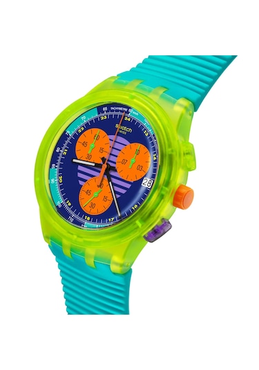 Swatch Susj404 Swatch Neon Wave" Unisex Kol Saati
