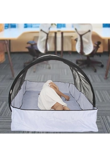 Prestigegoods Kamp Açık Hava Sivrisinek Ağı, Ücretsiz Kurulum, Taşınabilir Seyahat Şifreli Örgü Çadır, Siyah Örgü, 210d Su Geçirmez, 200x100x73 Cm Çok Renkli