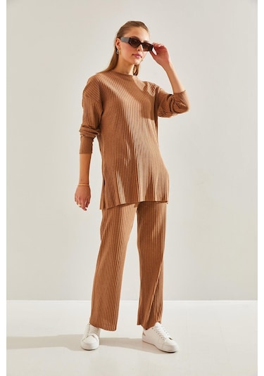 Shade Kadın Fitilli Kaşkorse Alt Üst Takım 60201024 - Camel