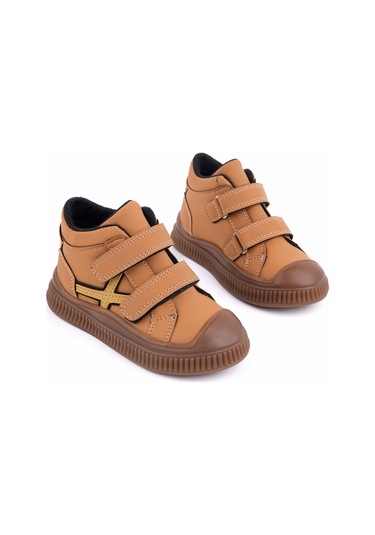 Muggo Nemo Çift Cırtlı Unısex Çocuk Bot Camel