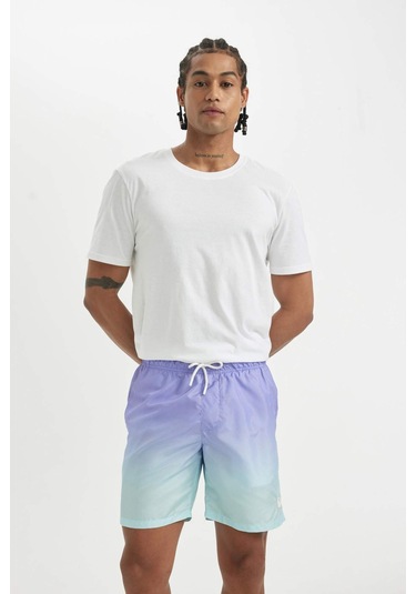 Defacto Regular Fit Degrade Baskılı File Astarlı Diz Üstü Deniz Şortu Z6873AZ24HSPR262 Defacto Regular Fit Degrade Baskılı File Astarlı Diz Üstü Deniz Şortu Z6873AZ24HSPR262