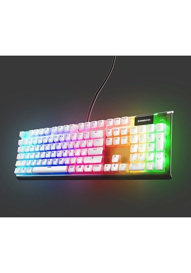 Steelseries Prismcaps Uk Tuş Dizilimi Oyun Klavye Tuşu Beyaz