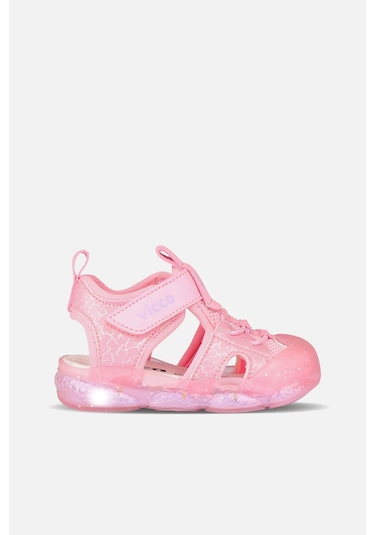 Vicco Monrovia Işıklı Kız Bebek Pembe Sandalet Pembe
