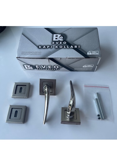 Kare Nikel 2021 Oda Kapı Kolu Ön - Arka Takım