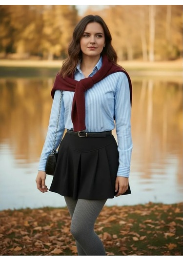 Zimberg Yazlık Kısa Mini Etek 252169652 Siyah