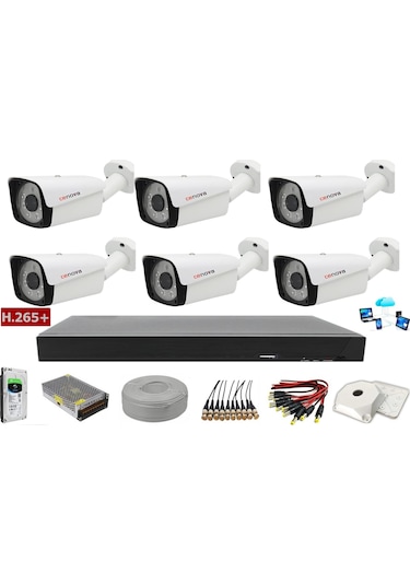 6'Lı Cenova 2Mp Ahd Full Set+Harddisk Güvenlik Kamerası