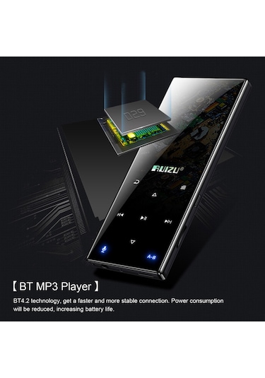 Reedark Ruızu D29 Bt Mp3 Taşınabilir Müzik Video Oynatıcısı Kayıpsız Ses Müzik Çalar 1.8 İnç Tft E