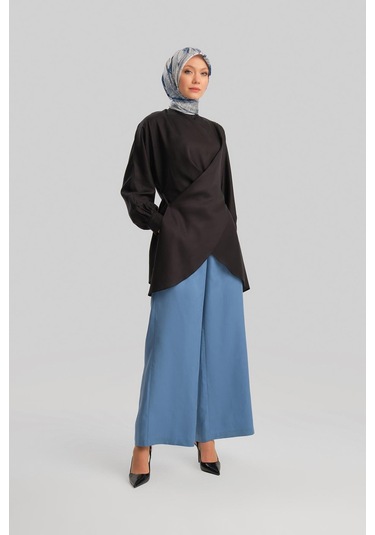 Armine Çapraz Bağlamalı Bluz 24y3536 Siyah-siyah Siyah