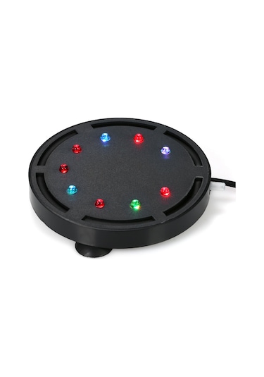 Vkemall Akvaryum Renkli Baloncuk Işığı - Led Dalga Işıklandırıcı, Su Altı Dekorasyonu, Emici Çene, Güvenli Kullanım, Avrupa Plug Q9