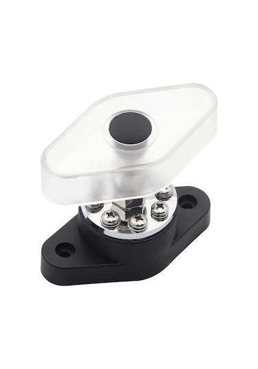 Yunboo 300a Otomobil Gemi Akü Bağlantı Kutusu, 8+1 M10 Çelik Konnektör, Siyah Bazlı Şeffaf Kapağı